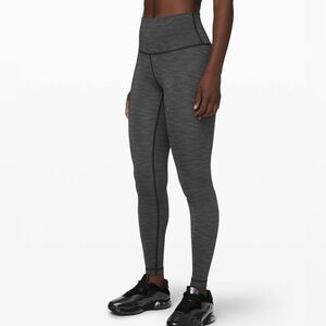 Lululemon Wunder Under Leggings‎ Size 4 Gray High Rise Yoga Pants Athleisure